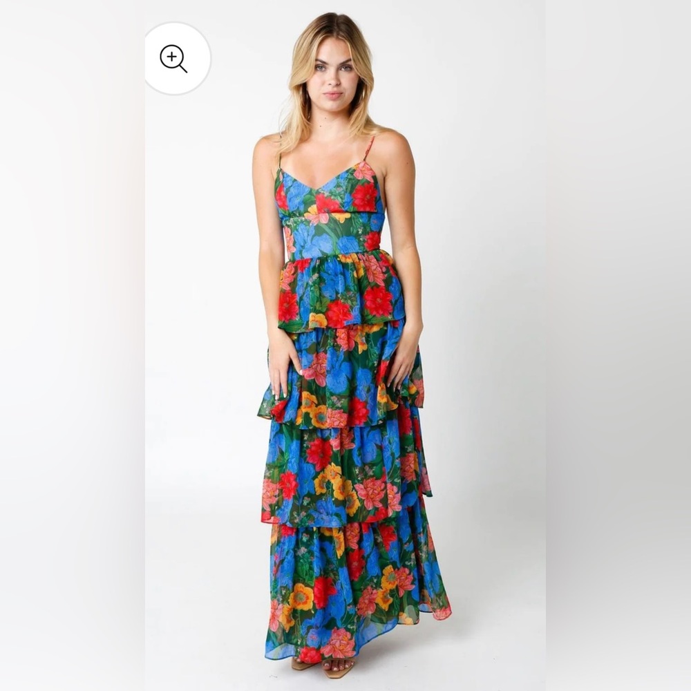 Olivaceous Lina Dress - Floral